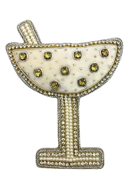 Embellished Cocktail Glass Christmas Ornament